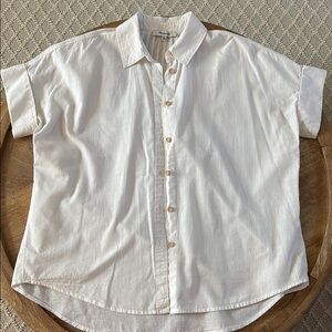 Madewell Cream Button Down Shirt